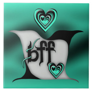 Azulejo De Cerámica bff ~ lovebirds