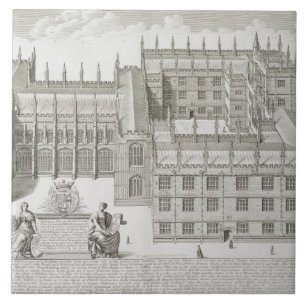 Azulejo De Cerámica Biblioteca de Bodleian, Oxford, de 'Oxonia