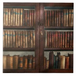 Azulejo De Cerámica Bibliotecario - En la biblioteca