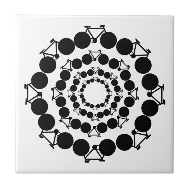 Azulejo De Cerámica bicicleta - ciclismo + bicicleta (Frente)