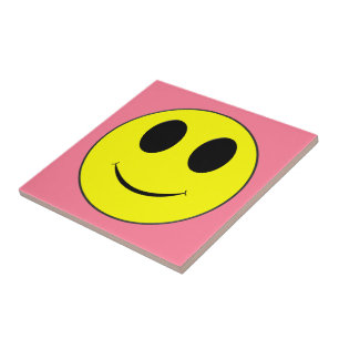 Azulejo De Cerámica Big Yellow Happy Face