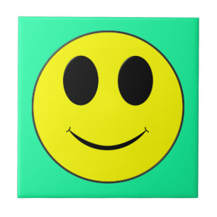 Azulejo De Cerámica Big Yellow Happy Face