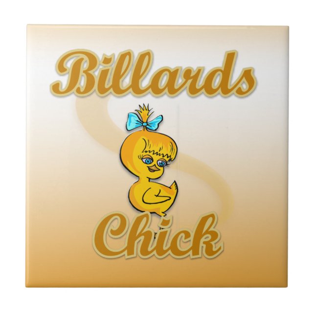 Azulejo De Cerámica Billiards Chick (Frente)