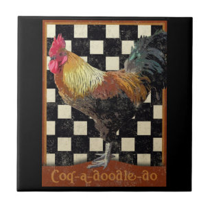Azulejo De Cerámica Bisto Rooster