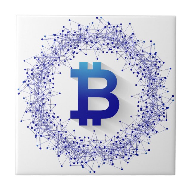 Azulejo De Cerámica Bitcoin 5 (Frente)