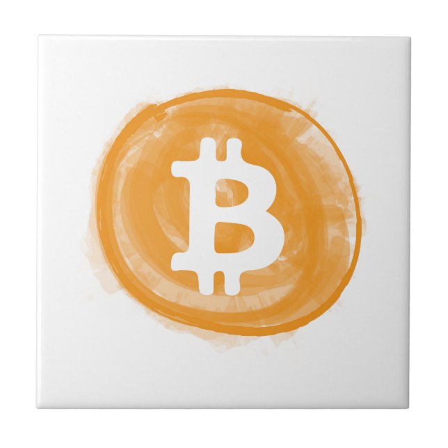 Azulejo De Cerámica Bitcoin 6 (Frente)