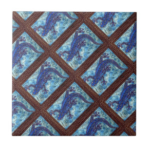 Azulejo De Cerámica Blue Gecko Tile