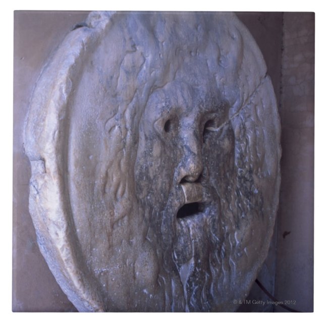 Azulejo De Cerámica Boca de la verdad (Frente)