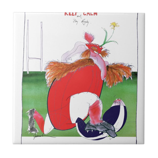 Azulejo De Cerámica bolas de País de Gales v Escocia - de fernandes (Frente)