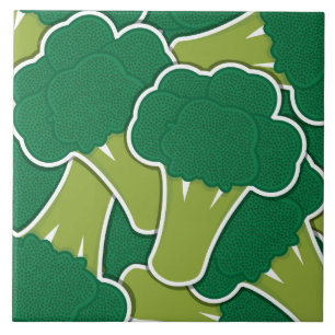 Azulejo De Cerámica Broccoli funky