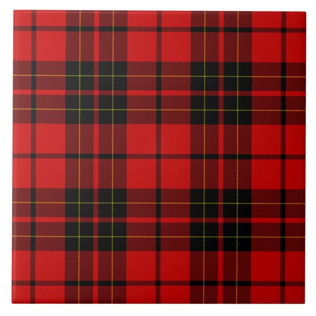 Azulejo De Cerámica Brodie tartan (Frente)