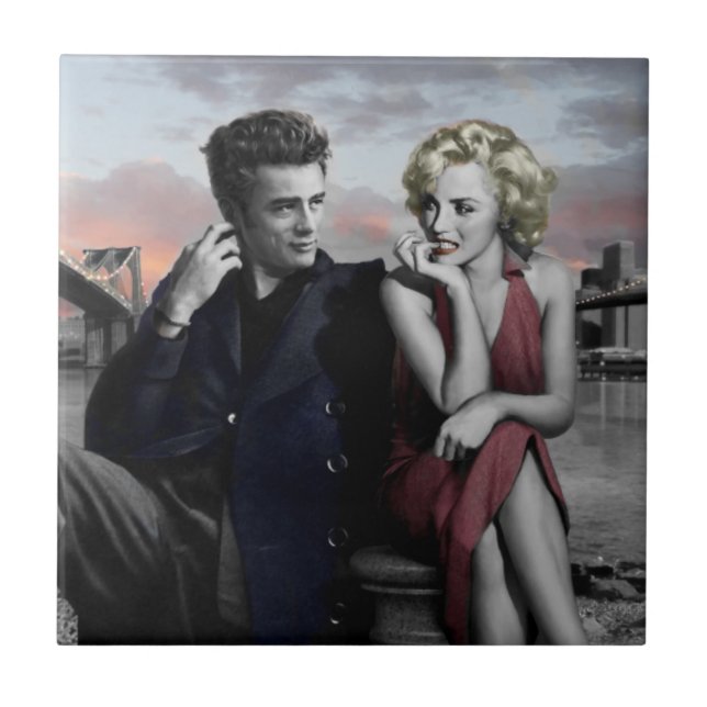 Azulejo De Cerámica Brooklyn B&W (Frente)