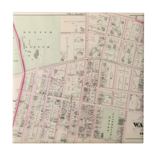 Azulejo De Cerámica Brown University (Frente)