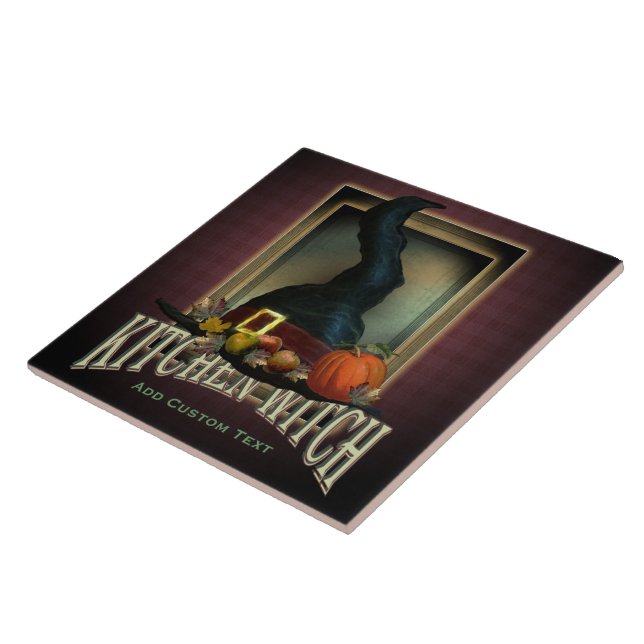 Azulejo De Cerámica Bruja de la cocina (Lado)