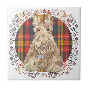 Azulejo De Cerámica Buchanan Tartan Scottie