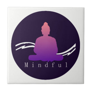 Azulejo De Cerámica Buda hermoso "atento"