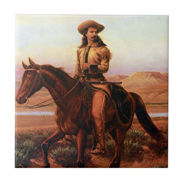 Azulejo De Cerámica Buffalo Bill sobre Charlie (Frente)