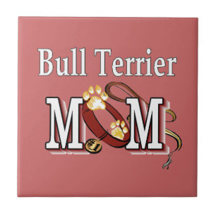 Azulejo De Cerámica Bull Terrier Dog MOM