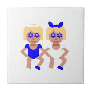 Azulejo De Cerámica bunny ears hanukkah
