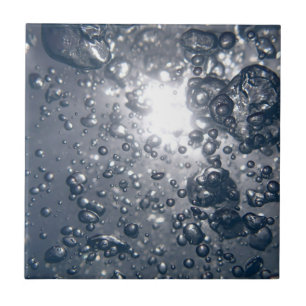 Azulejo De Cerámica Burbujas claras del agua