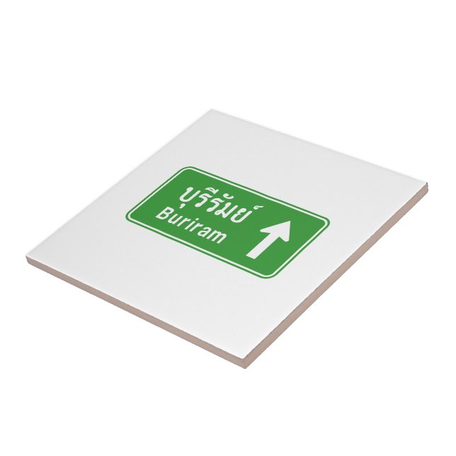 Azulejo De Cerámica Buriram adelante ⚠ Rótulo de tráfico por carretera (Lado)