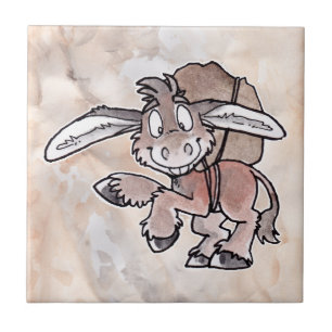 Azulejo De Cerámica Burro