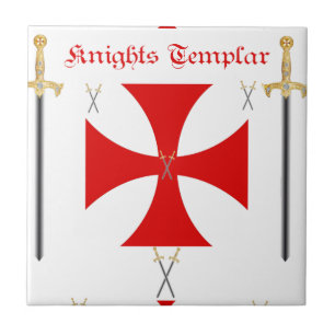 Azulejo De Cerámica Caballeros Templar