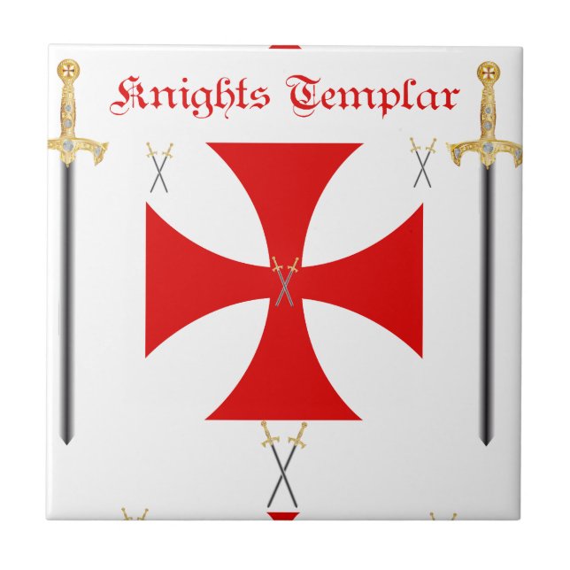 Azulejo De Cerámica Caballeros Templar (Frente)