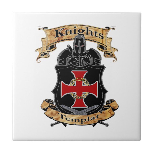 Azulejo De Cerámica Caballeros Templar (Frente)