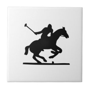 Azulejo De Cerámica Caballo del polo