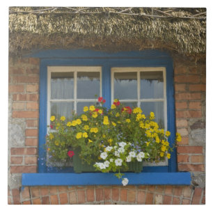 Azulejo De Cerámica Cabaña de paja, Adare, condado de Limerick,