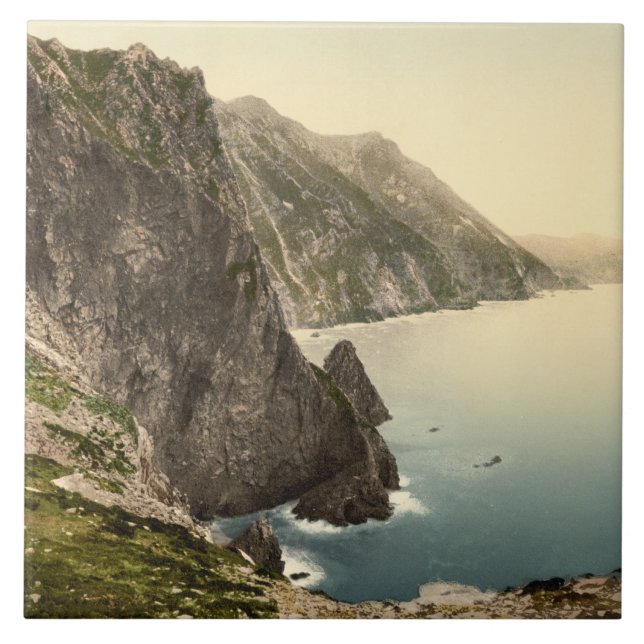 Azulejo De Cerámica Cabeza de Achill. Condado Mayo, Irlanda (Frente)