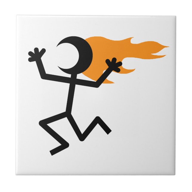 Azulejo De Cerámica Cabeza de inflamación (Frente)