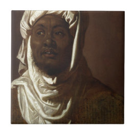 Azulejo De Cerámica Cabeza de un hombre africano