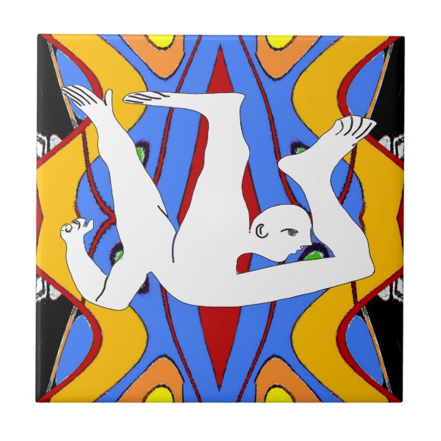 Azulejo De Cerámica Caída, Resumen, Aspecto Holandés, Personalización (Frente)