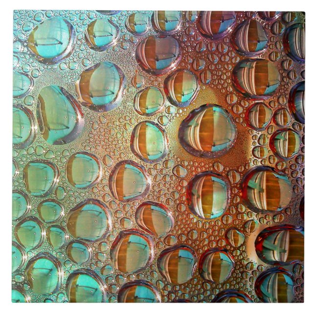 Azulejo De Cerámica Caídas en arco iris (Frente)