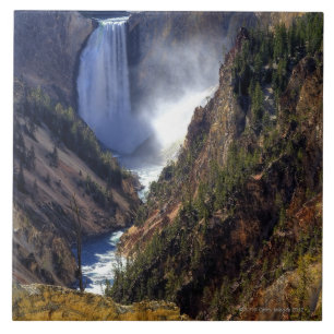 Azulejo De Cerámica Caídas más bajas de Yellowstone, nacional de