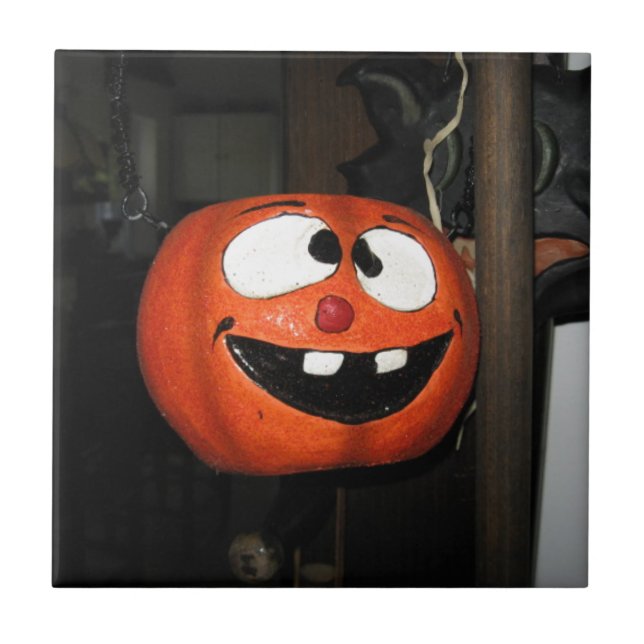 Azulejo De Cerámica Calabaza loca (Frente)