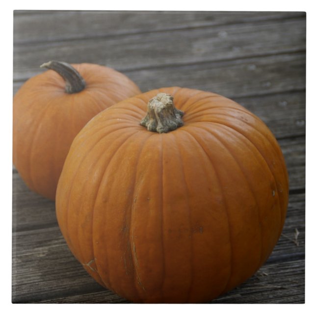Azulejo De Cerámica Calabazas de plumas de bonito (Frente)