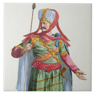 Azulejo De Cerámica Calamin-Han, emperador y Sovereign de Asia de 'R