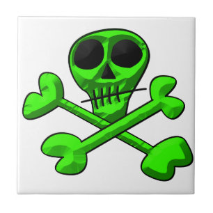 Azulejo De Cerámica Calavera