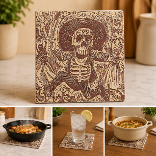 Azulejo De Cerámica Calavera de Oaxaca, La Calavera Oaxaqueña