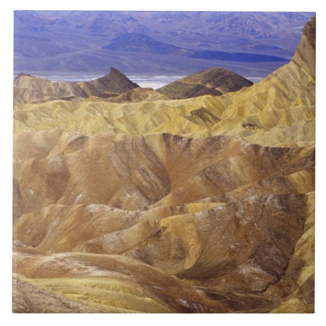 Azulejo De Cerámica California: Death Valley NP, vista desde Zabriskie (Frente)