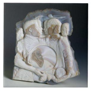 Azulejo De Cerámica Camafeo que representa a Cosimo de Medici