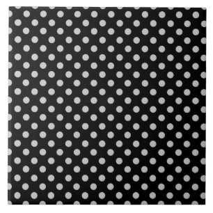 Azulejo De Cerámica Cambiar puntos de polka gris Cualquier Personaliza