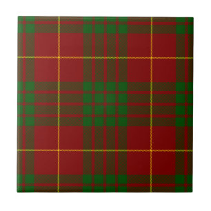 Azulejo De Cerámica Cameron tartan green