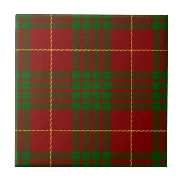 Azulejo De Cerámica Cameron tartan green (Frente)
