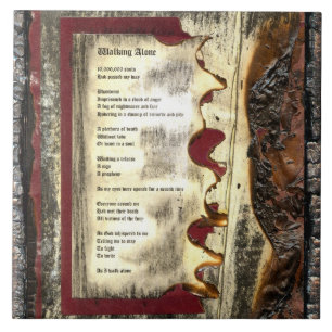 Azulejo De Cerámica Caminando solo