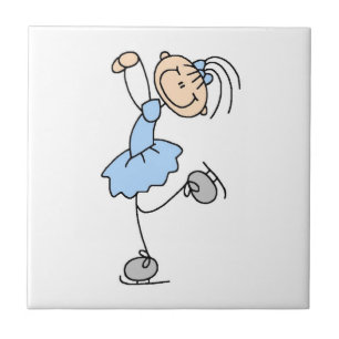 Azulejo De Cerámica Camisetas y regalos de patinadora artística con ve