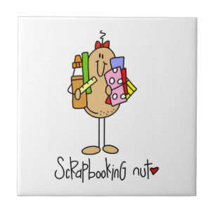 Azulejo De Cerámica Camisetas y regalos de Scrapbooking Nut